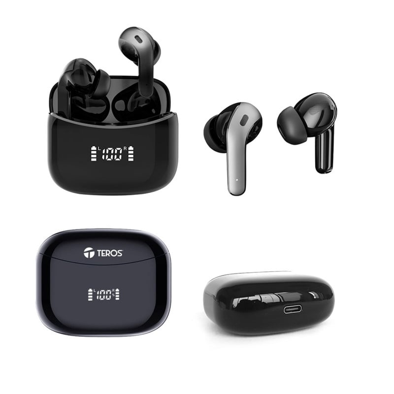 AUDÍFONOS INALÁMBRICOS TEROS TE8074N TE-8074N NEGRO - 1
