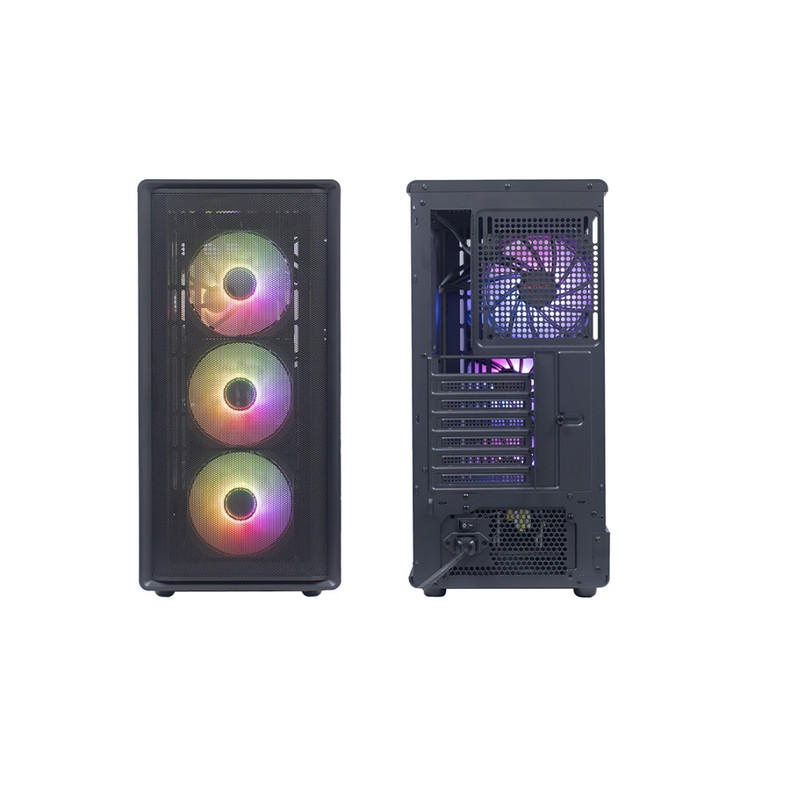 CASE GAMER TEROS TE-1323G ITX MATX ATX 3.5 Y 2.5 PULGADAS NEGRO SIN FUENTE - 2