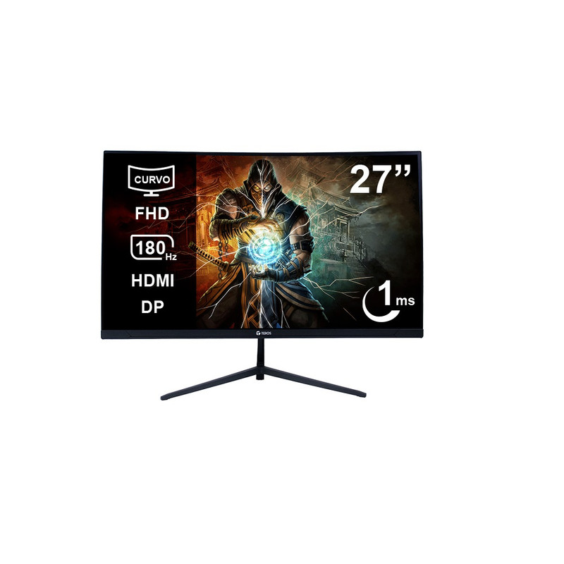 MONITOR CURVO TEROS TE-2787G 27 PULGADAS FHD VA 180HZ 1MS HDMI DP AUDIO OUT - 1