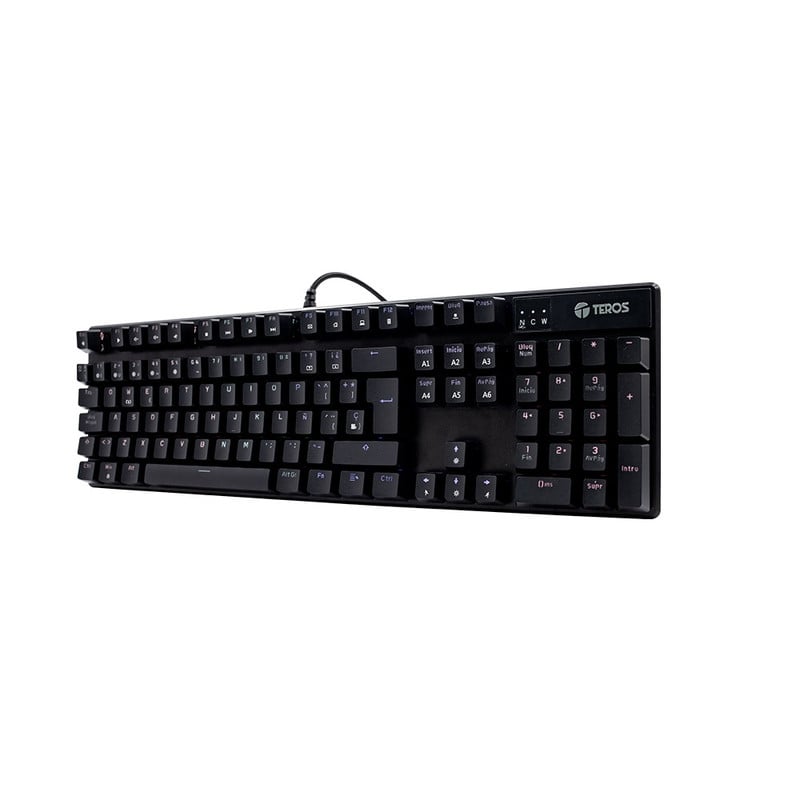TECLADO MECANICO TEROS TE-4068G TE4068G RETROILUMINACIÓN RAINBOW USB ESPAÑOL - 1