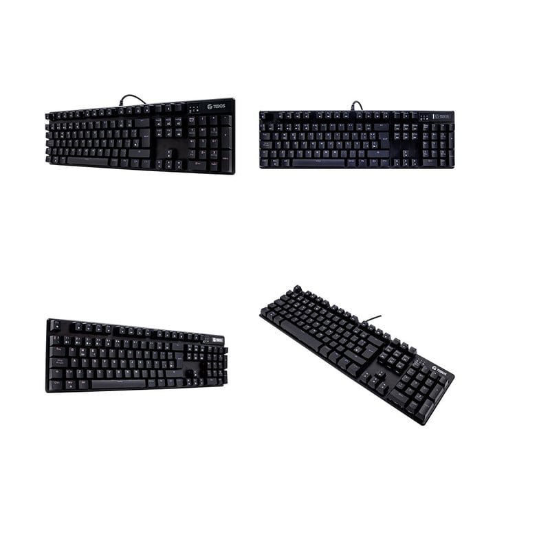 TECLADO MECANICO TEROS TE-4068G TE4068G RETROILUMINACIÓN RAINBOW USB ESPAÑOL - 3