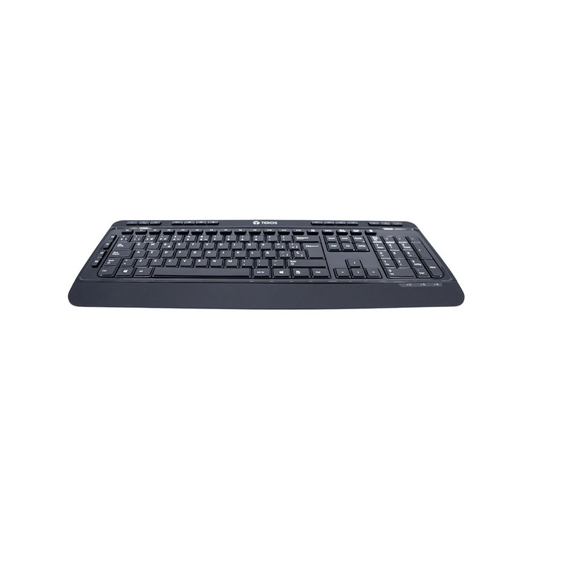 TECLADO INALAMBRICO TEROS TE-4074CS 2.4GHZ USB NEGRO - 2