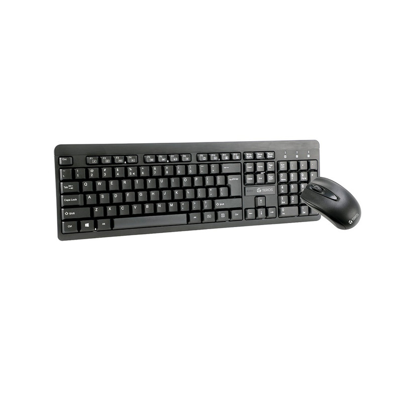 KIT INALÁMBRICO TECLADO + MOUSE TEROS TE4061N TE-4061N 2.4GHZ MULTIMEDIA RECEPTOR NANO USB - 1