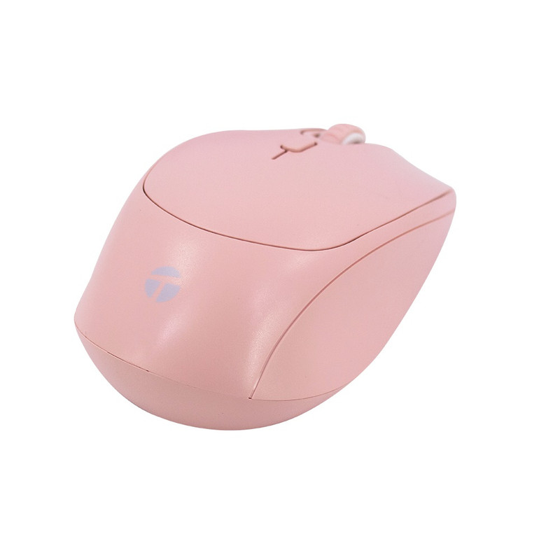 MOUSE TEROS TE-1226S TE1226S 800-1200-1600 DPI USB 4 BOTONES ROSADO - 1