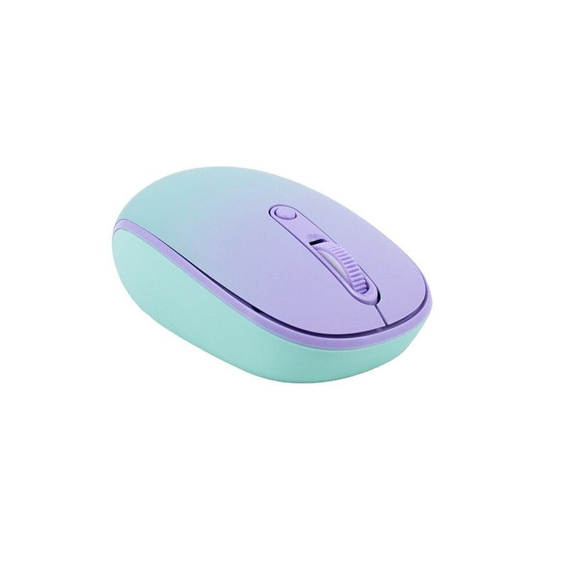 MOUSE INALAMBRICO TEROS TE-1239S TE1239S 2.4GHZ 4 BOTONES PURPLE - 1