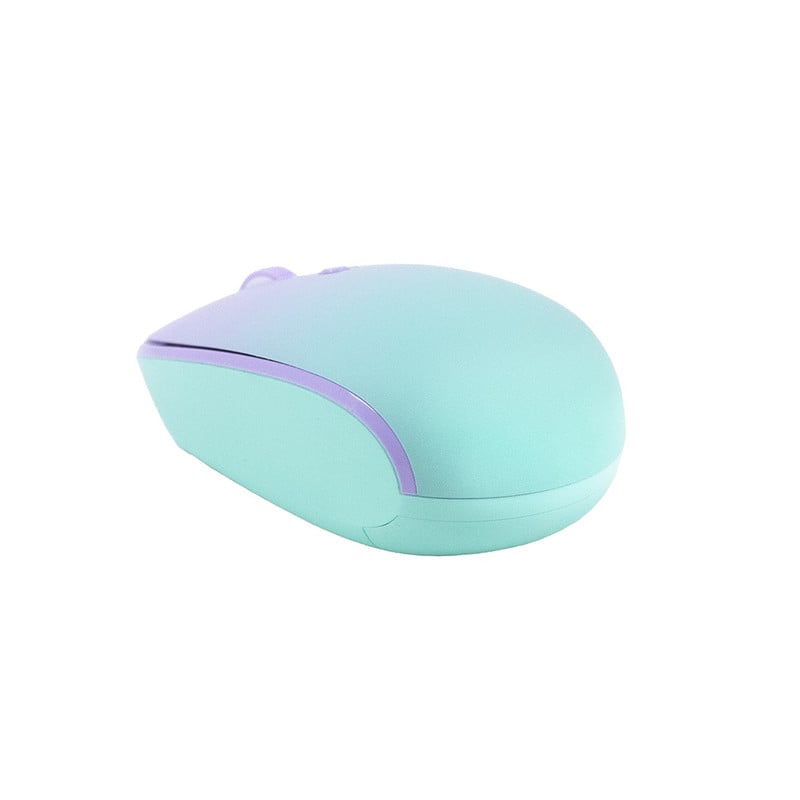MOUSE INALAMBRICO TEROS TE-1239S TE1239S 2.4GHZ 4 BOTONES PURPLE - 2