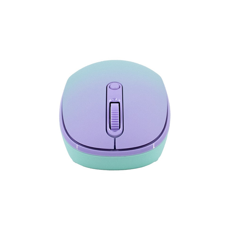 MOUSE INALAMBRICO TEROS TE-1239S TE1239S 2.4GHZ 4 BOTONES PURPLE - 3