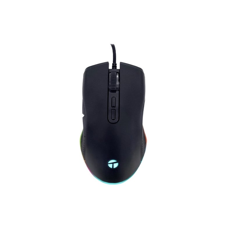 MOUSE GAMER TEROS TE-1233G TE1233G DPI HASTA 7200 RGB 7 BOTONES USB NEGRO - 1