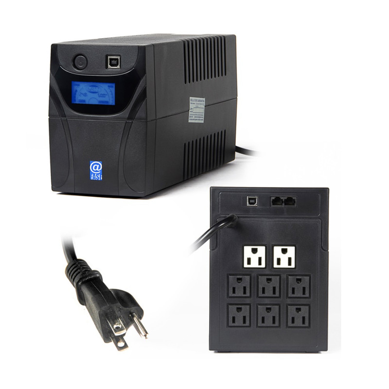 UPS INTERACTIVO ELISE FASE AUR-650-LCD-USB 650VA-360W PUERTO USB-HID - 1