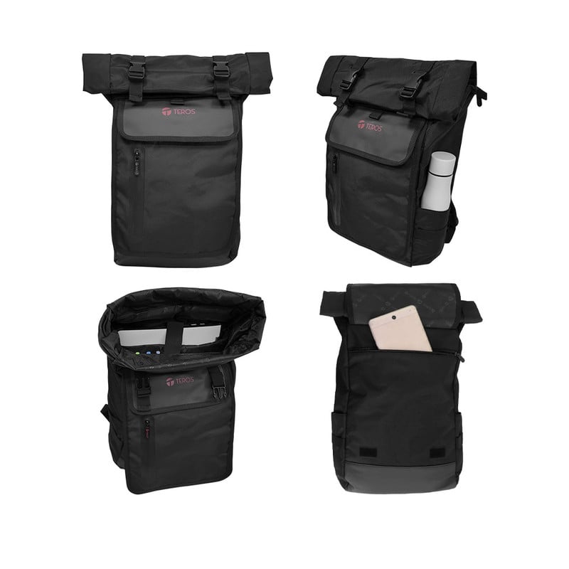 MOCHILA TEROS TE-ACS9018 BK POLIÉSTER PARA NOTEBOOKS MAX 15.6 PULGADAS - 2