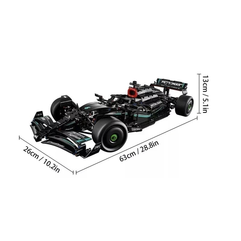 BLOQUES TECNICO MERCEDES F1 W14 42171 1642 PIEZAS ESCALA 1:8 - 3