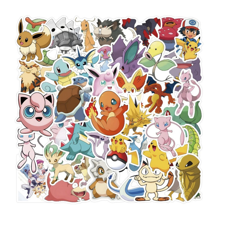 PEGATINAS POKEMON X-179 53 UNIDADES 6CM X 6CM - 2