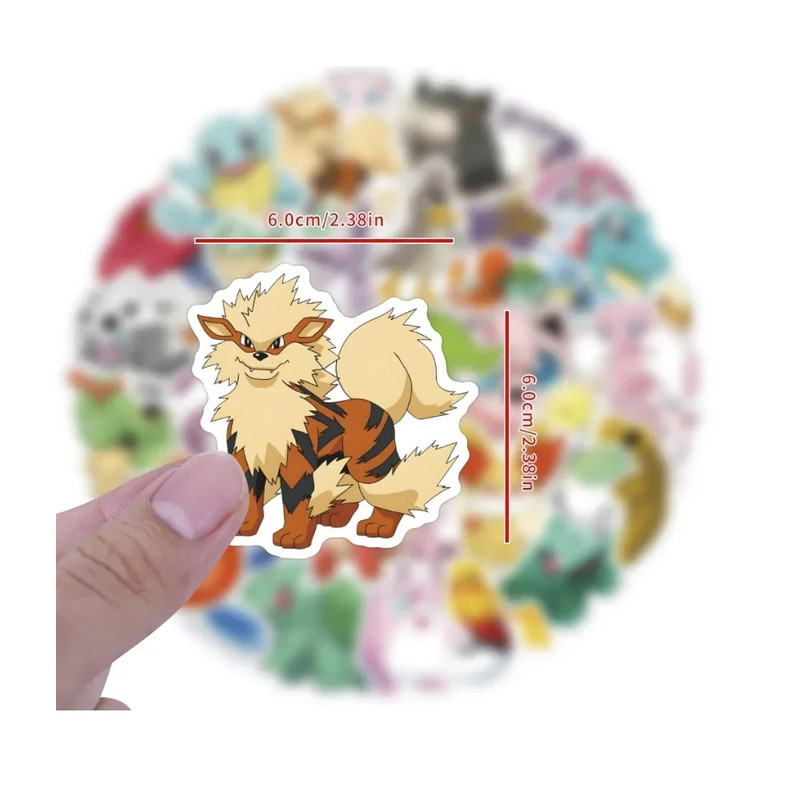 PEGATINAS POKEMON X-179 53 UNIDADES 6CM X 6CM - 3