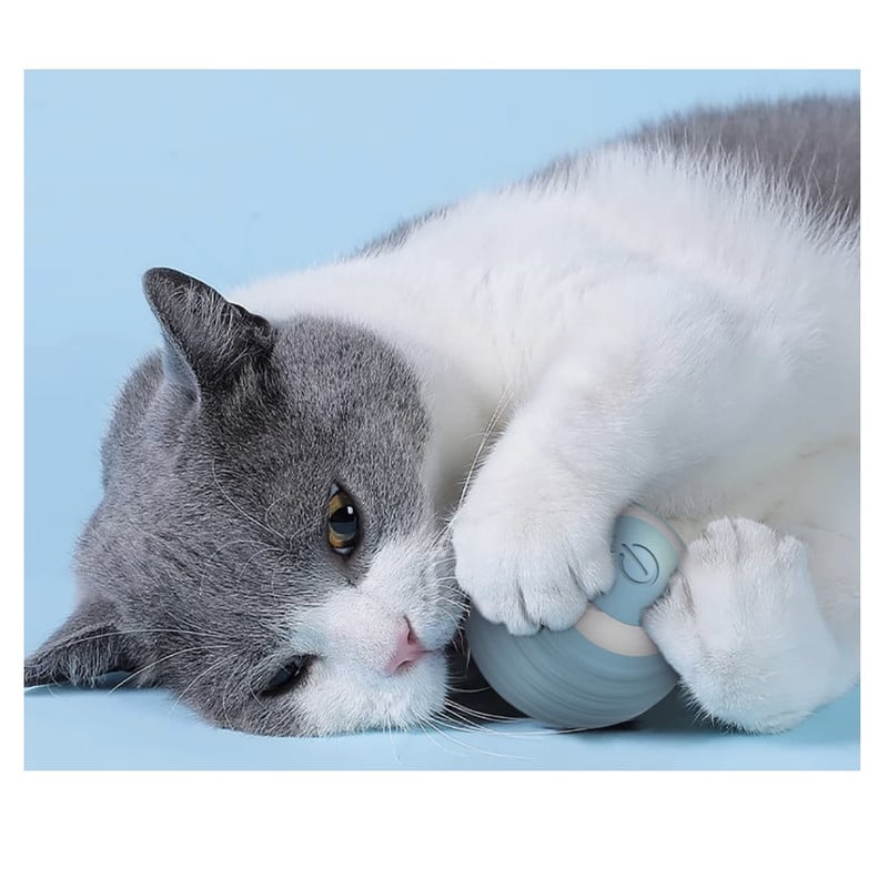BOLA INTERACTIVA PARA GATOS RODANTE AUTOMÁTICA INTELIGENTE - 2