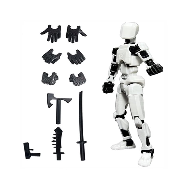 MUÑECO ARTICULADO TITAN T13 DUMMY FIGURA DE ACCION BLANCO - 1