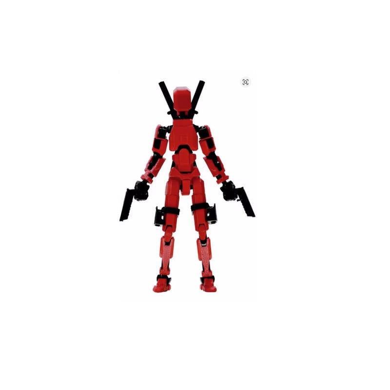 MUÑECO ARTICULADO TITAN T13 DUMMY FIGURA DE ACCION ROJO - 1