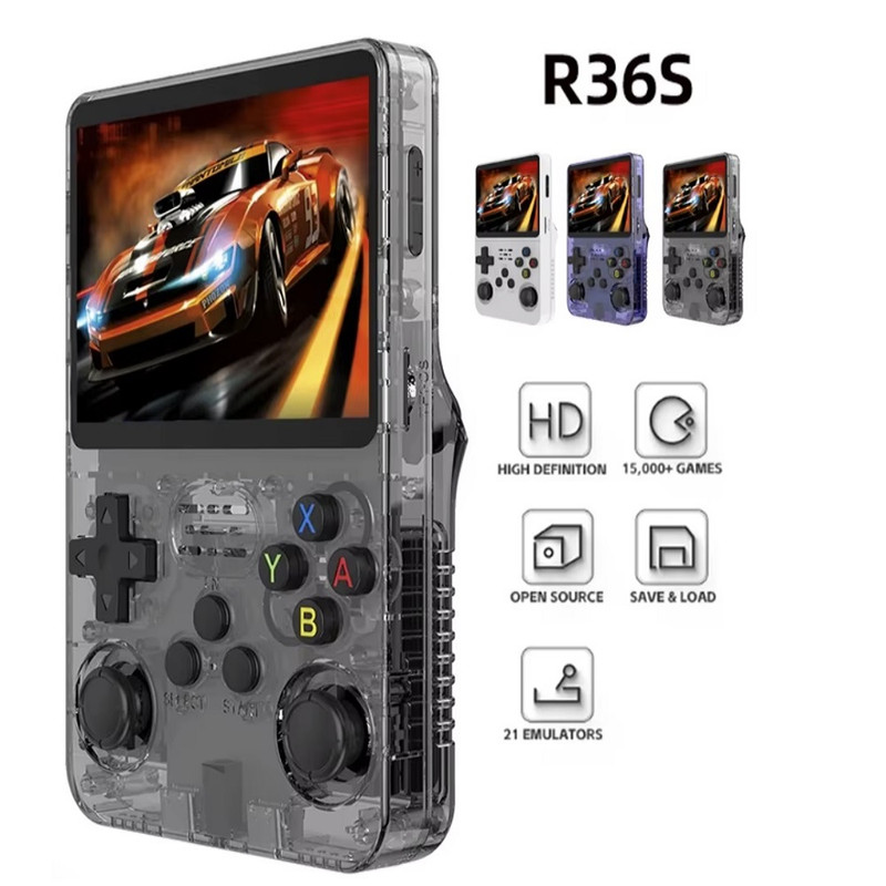 CONSOLA DE VIDEOJUEGOS PORTÁTIL RETRO R36S LINUX IPS 3,5 PULGADAS 128GB - 2
