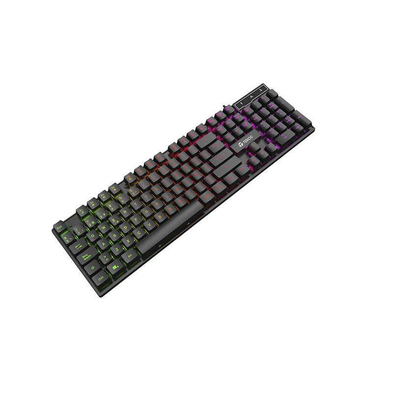 TECLADO GAMER TEROS TE-4072G RGB USB NEGRO - 2