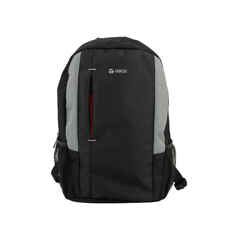 MOCHILA TEROS TE-9040NS TE9040NS  PARA NOTEBOOKS DE HASTA 15.6 PULG NEGRO Y GRIS - 1