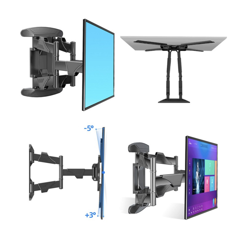RACK PARA TELEVISOR TEROS TE-7112 TE7112 RETRÁCTIL DE 32 A 75 PULGADAS - 1