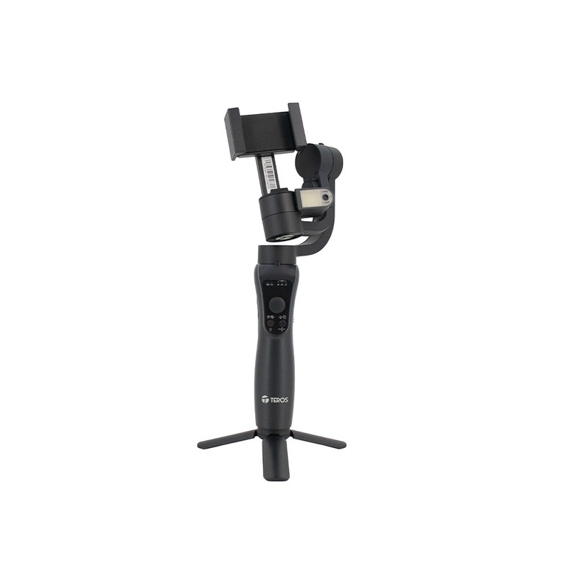 ESTABILIZADOR GIMBAL TEROS TE-7056N TE7056N DE 3 EJES 360 CON RASTREADOR IA PARA TELÉFONOS - 1
