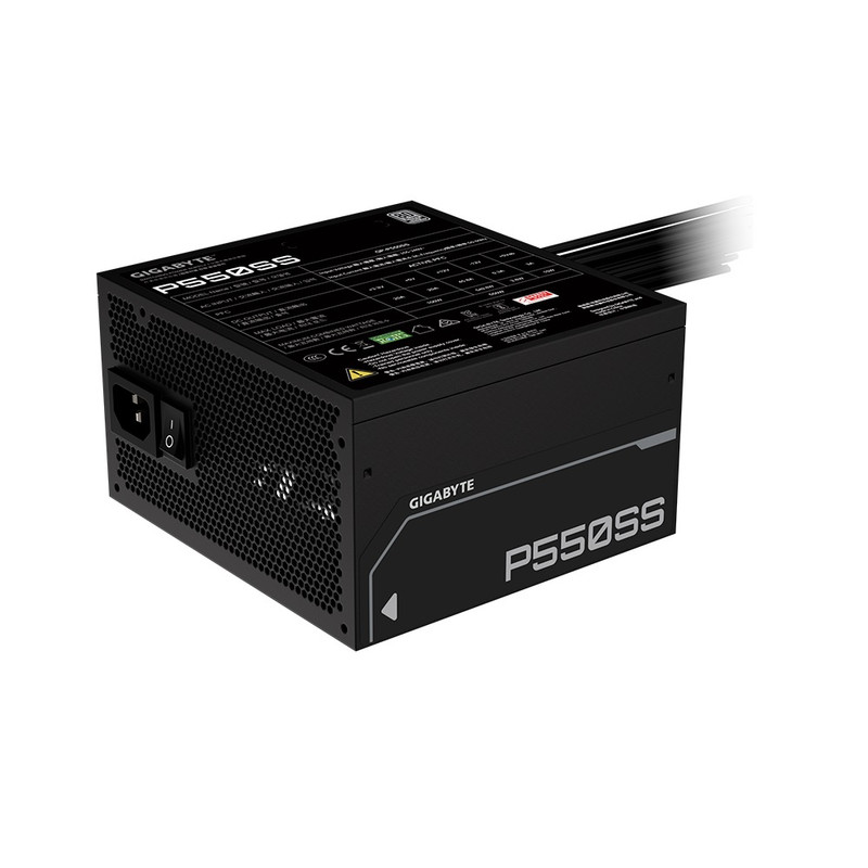 FUENTE PODER GIGABYTE P550SS 550W 80 PLUS SILVER FORMATO ATX NEGRO - 1