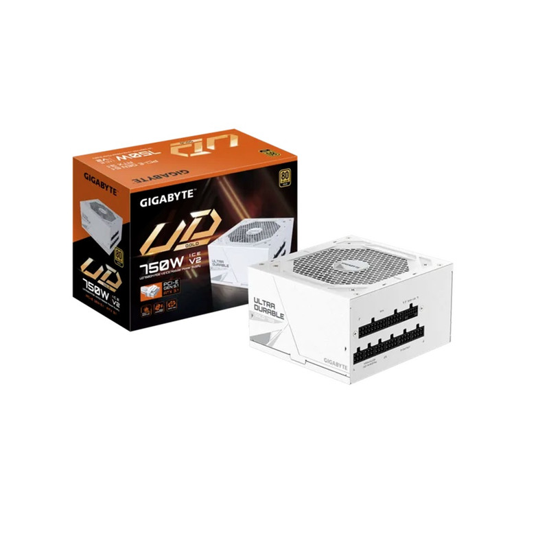 FUENTE PODER GIGABYTE UD750GM PG5 V2 ICE 750W 80 PLUS GOLD FORMATO ATX BLANCO - 2