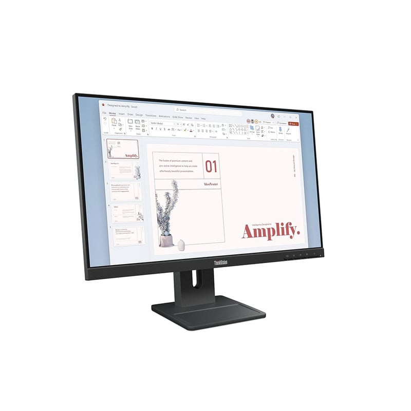 MONITOR LENOVO THINKVISION E24-40 23.8 PULG WLED FHD IPS HDMI DP VGA PARLANTES 2WX2 - 2