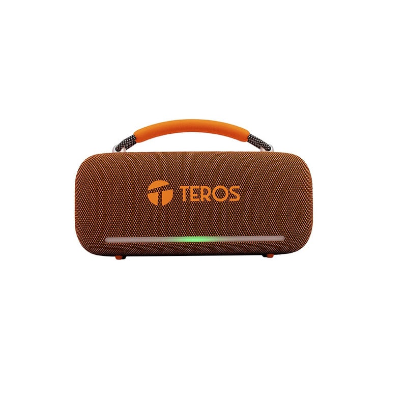 PARLANTE TEROS VIBES VB-6049 60W INALÁMBRICO BT 5.3 4000 MAH USB LUCES LED NARANJA - 1