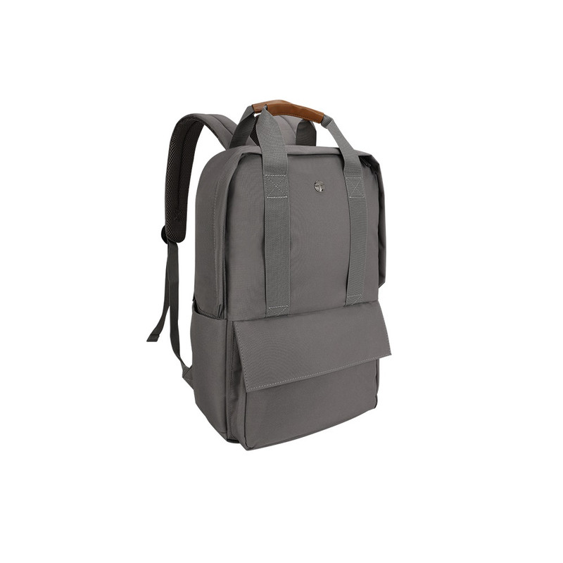 MOCHILA TEROS CITY II TE-9033AG PARA NOTEBOOKS DE HASTA 15.6 PULG GRIS CENIZA - 2