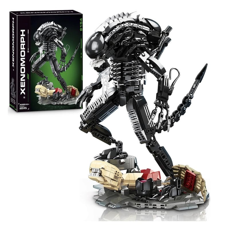BLOQUES DE CONSTRUCCION HIGH GODO ALIEN MECH XENOMORPH WARRIOR JJ9154 882 PIEZAS - 1