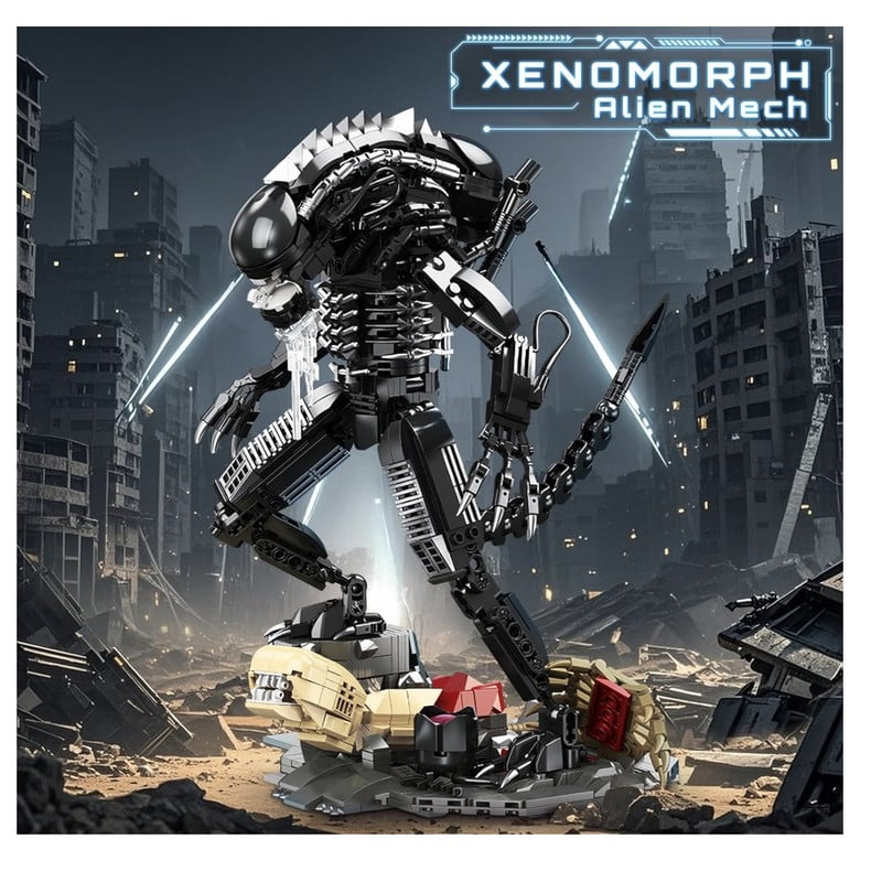 BLOQUES DE CONSTRUCCION HIGH GODO ALIEN MECH XENOMORPH WARRIOR JJ9154 882 PIEZAS - 2