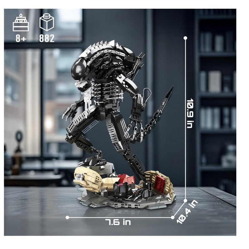 BLOQUES DE CONSTRUCCION HIGH GODO ALIEN MECH XENOMORPH WARRIOR JJ9154 882 PIEZAS - 3