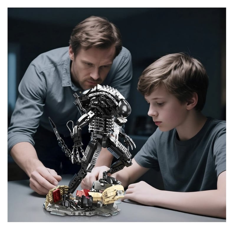 BLOQUES DE CONSTRUCCION HIGH GODO ALIEN MECH XENOMORPH WARRIOR JJ9154 882 PIEZAS - 4