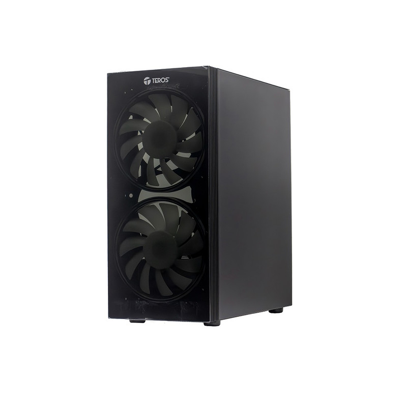 CASE TEROS TE-1333G ITX M-ATX ATX 3.5 Y 2.5 PULG SIN FUENTE GAMER NEGRO - 2