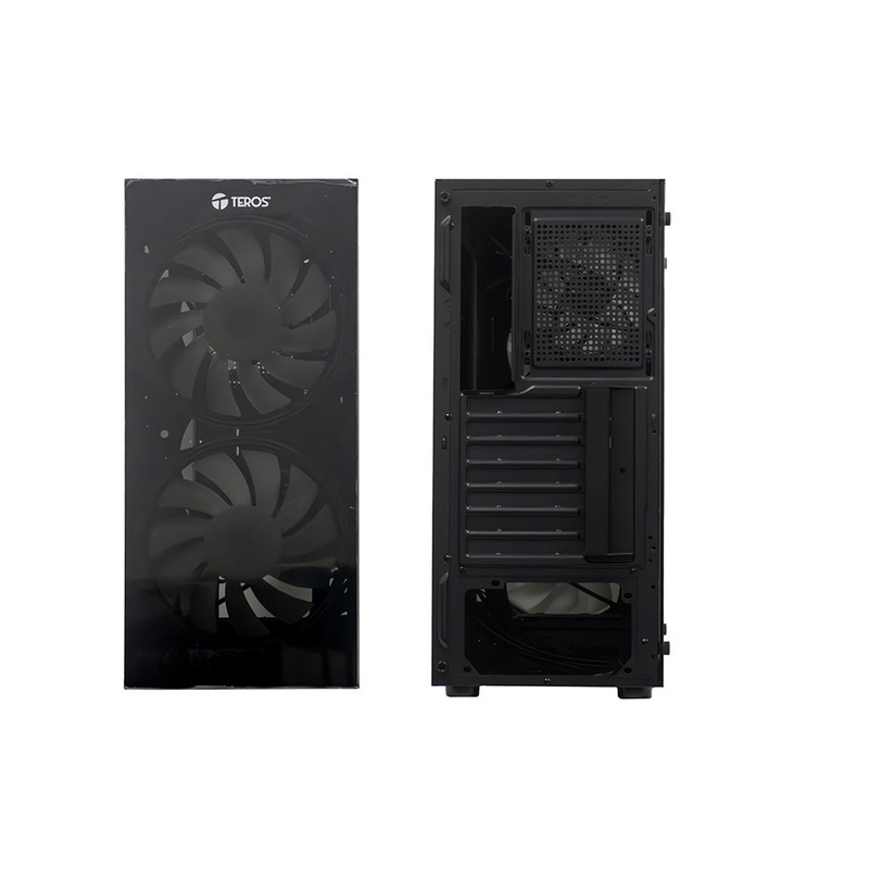 CASE TEROS TE-1333G ITX M-ATX ATX 3.5 Y 2.5 PULG SIN FUENTE GAMER NEGRO - 3
