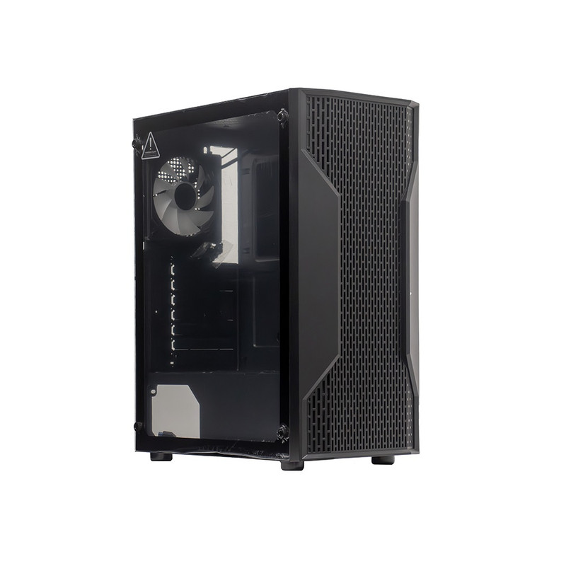 CASE TEROS TE-1332G ITX M-ATX ATX 3.5 Y 2.5 PULG SIN FUENTE GAMER NEGRO - 1