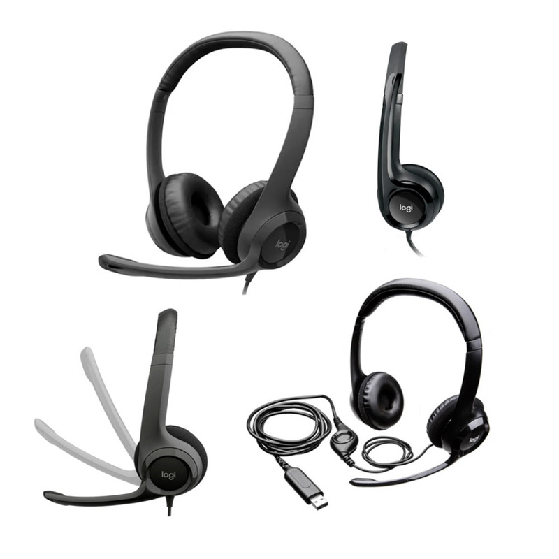 AURICULARES LOGITECH HEADSET H390 USB NEGRO - 1