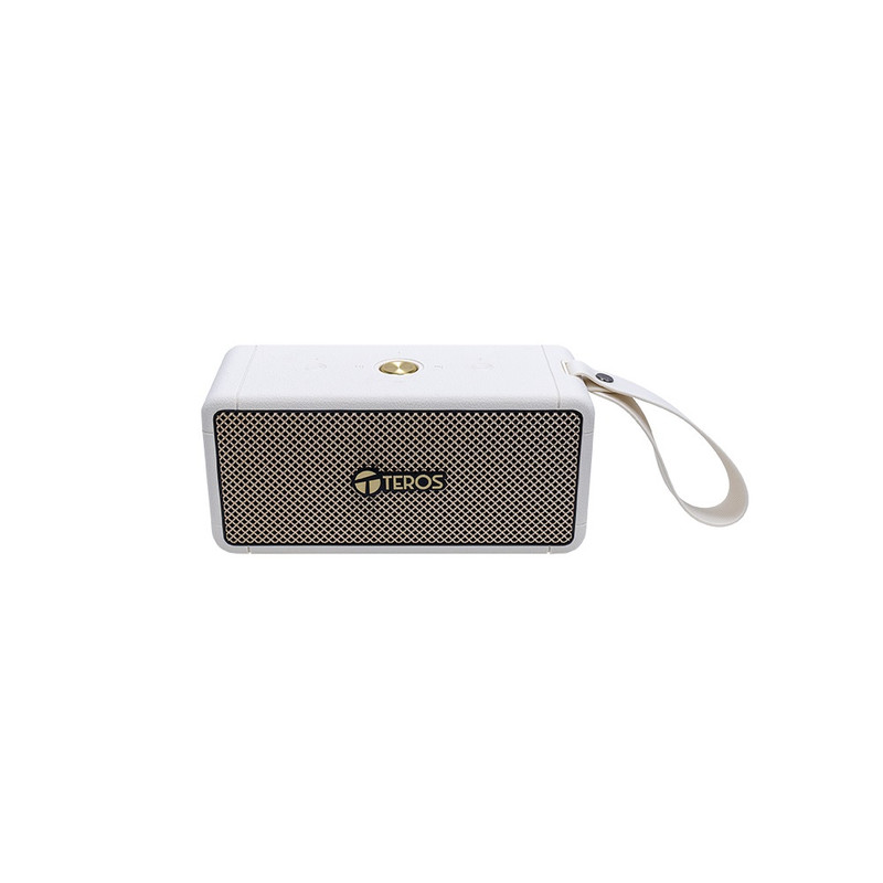 PARLANTE INALAMBRICO TEROS LEGACY 6052 LEG-6052BG 8W BT 5.3 4000 MAH USB TF AUX BEIGE - 1