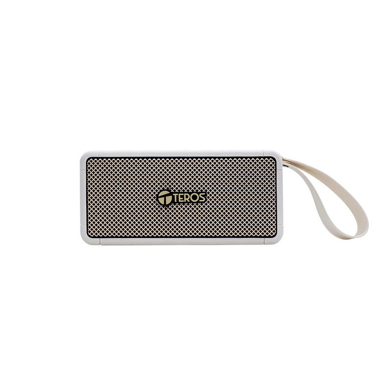 PARLANTE INALAMBRICO TEROS LEGACY 6052 LEG-6052BG 8W BT 5.3 4000 MAH USB TF AUX BEIGE - 2