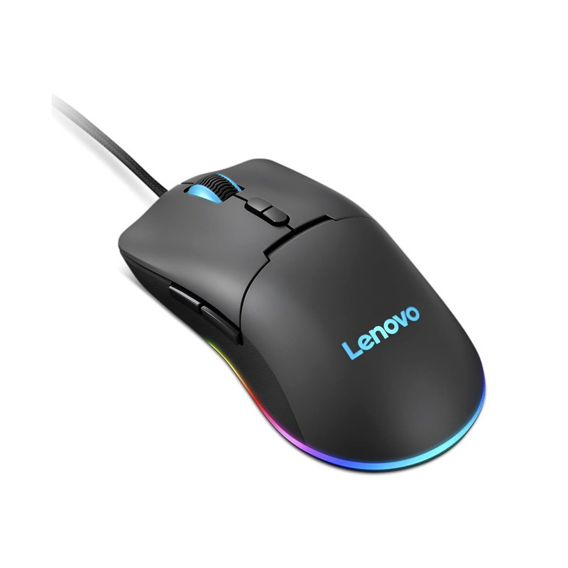 MOUSE LENOVO M210 RGB GAMING INTERFAZ USB SENSOR OPTICO PAW3333 HASTA 8000 DPI - 1