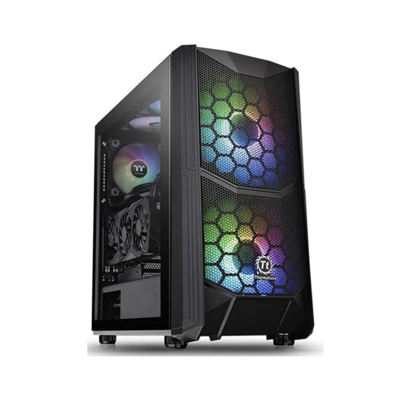 CASE THERMALTAKE COMMANDER C35 TG ARGB BLACK ATX MICRO-ATX Y MINI-ITX NEGRO - 1