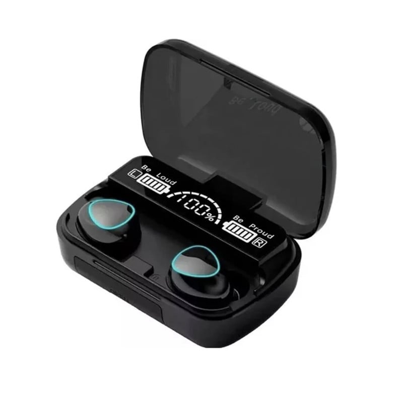 AUDÍFONOS INALAMBRICOS M10 TWS 150086 HEADSET BT 5.3 TACTIL NEGRO - 1