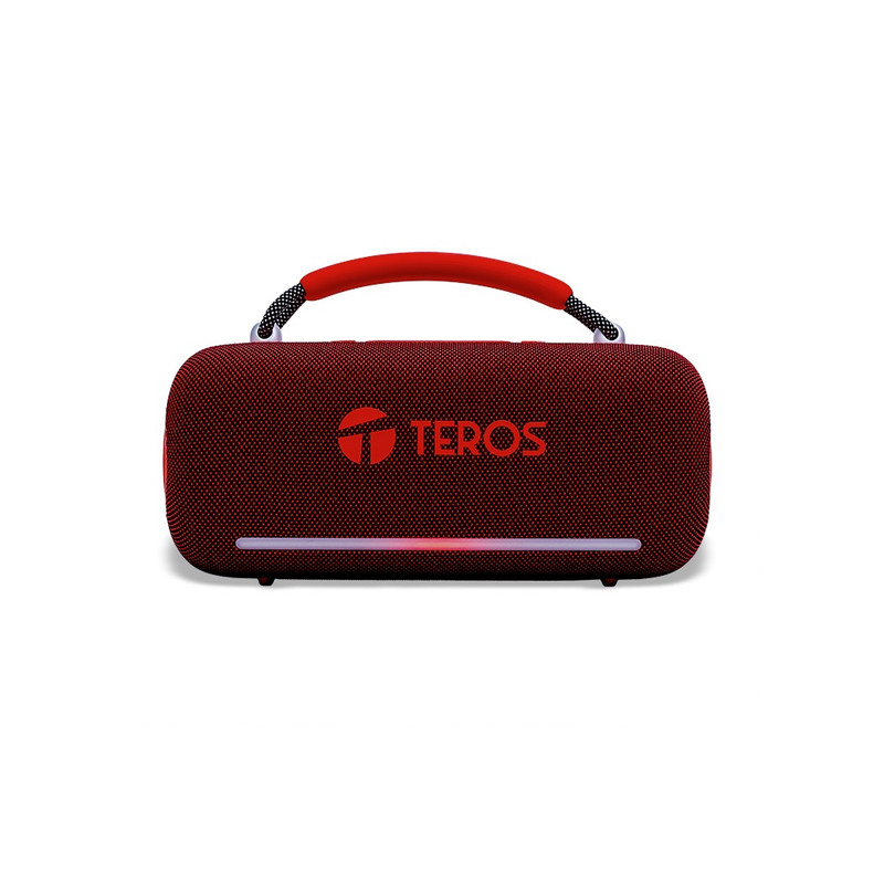 PARLANTE INALÁMBRICO TEROS VIBE VB-6049R 60W BT 5.3 4000 MAH USB LUCES LED ROJO - 1
