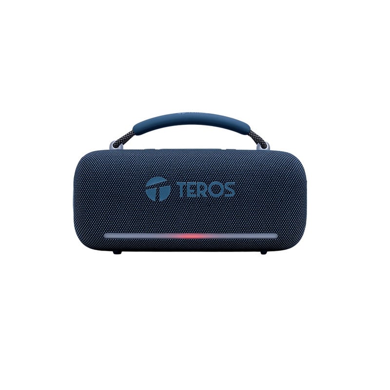 PARLANTE INALÁMBRICO TEROS VIBE VB-6049BL 60W BT 5.3 4000 MAH USB LUCES LED AZUL - 1