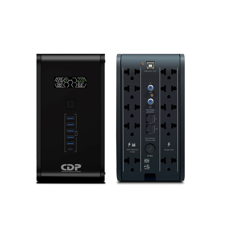 UPS INTERACTIVO CDP R-SMART 1010I 1000VA 500W NEGRO - 1