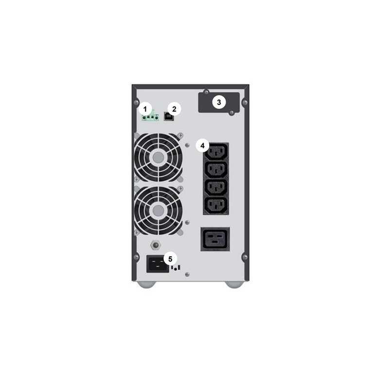 UPS ONLINE EATON DX 1000I 1KVA 0.9KW DOBLE CONVERSION TORRE 4X IEC C13 USB Y LCD - 2