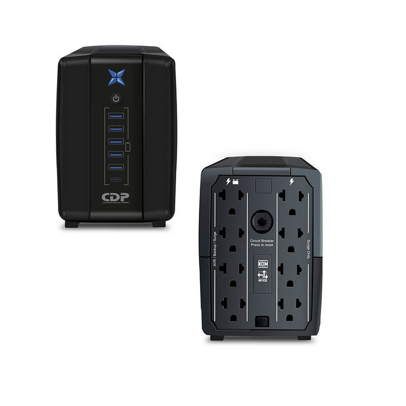 UPS CDP R-UPR1008I INTERACTIVO 1000VA 500W 220V CA 50-60HZ AJUSTE AUTOMÁTICO - 2