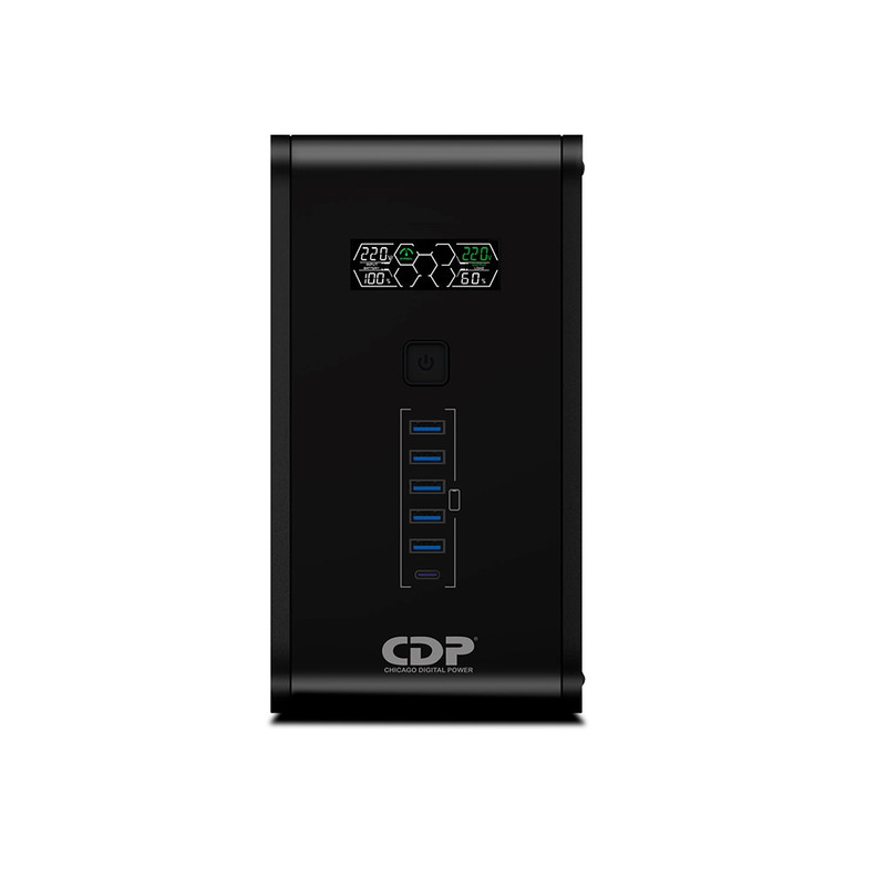UPS INTERACTIVO CDP R-SMART 1210I 1200VA 720W NEGRO - 1