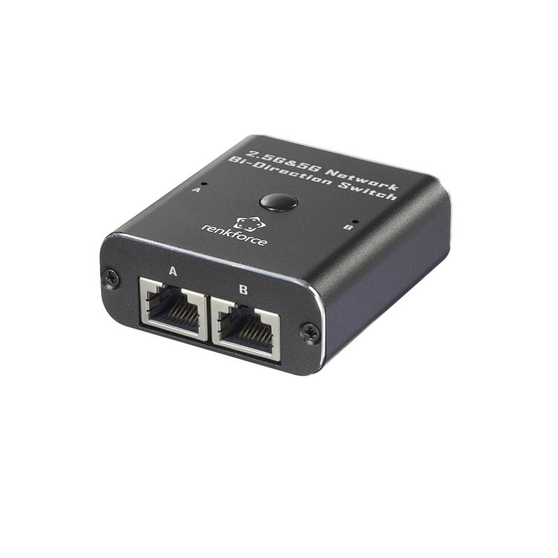 SWITCH RENKFORCE RF-EW-700 DE 2 PUERTOS 2.5G Y 5G ALIMENTACION USB - 1